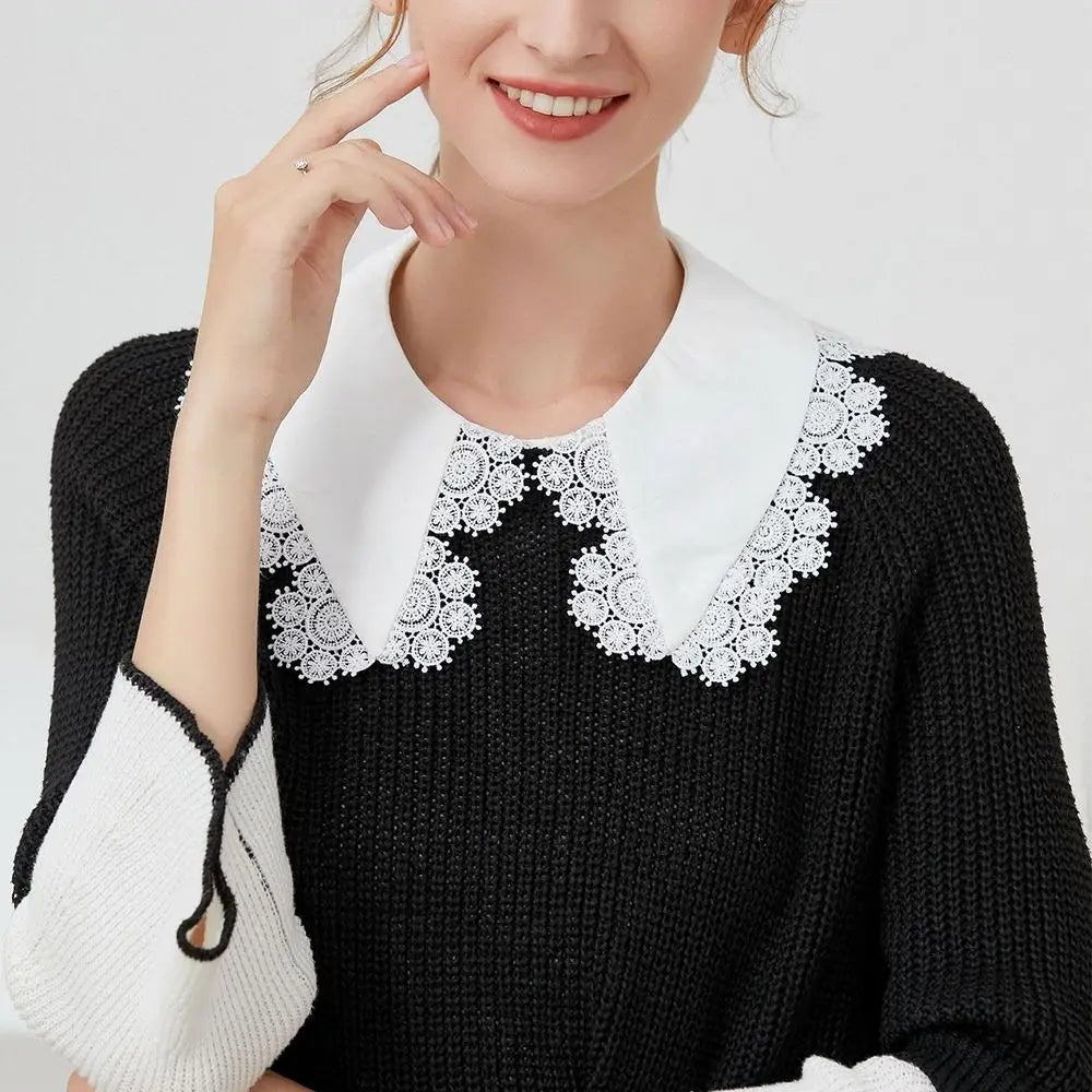 Shirt Women Cotton Fake Collar Classic Detachable Blouse Fashion False Collar Vintage