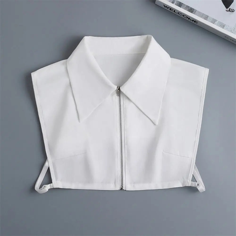 Shirt Women Cotton Fake Collar Classic Detachable Blouse Fashion False Collar Vintage