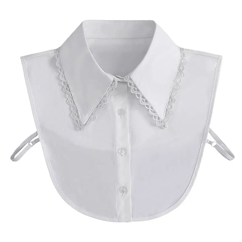 Shirt Women Cotton Fake Collar Classic Detachable Blouse Fashion False Collar Vintage