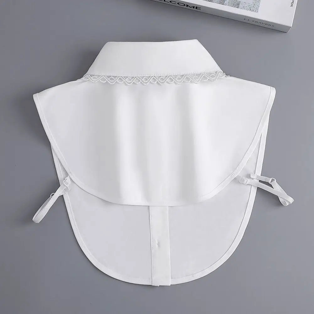 Shirt Women Cotton Fake Collar Classic Detachable Blouse Fashion False Collar Vintage