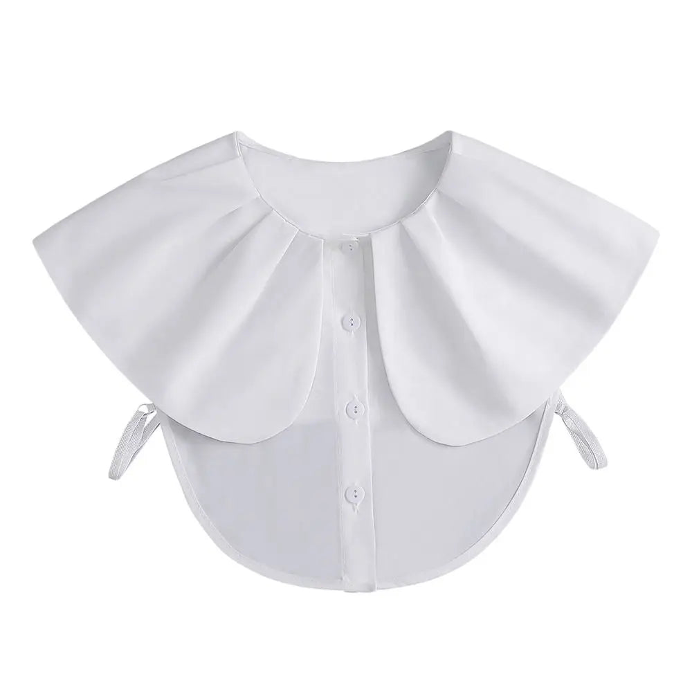 Shirt Women Cotton Fake Collar Classic Detachable Blouse Fashion False Collar Vintage