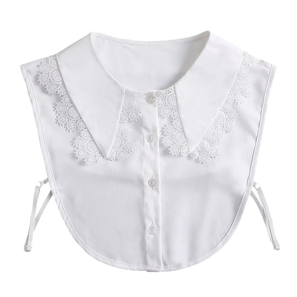 Shirt Women Cotton Fake Collar Classic Detachable Blouse Fashion False Collar Vintage