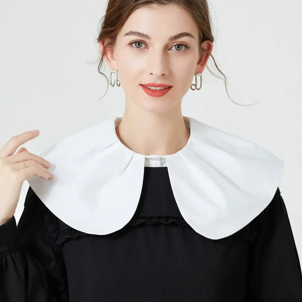 Shirt Women Cotton Fake Collar Classic Detachable Blouse Fashion False Collar Vintage