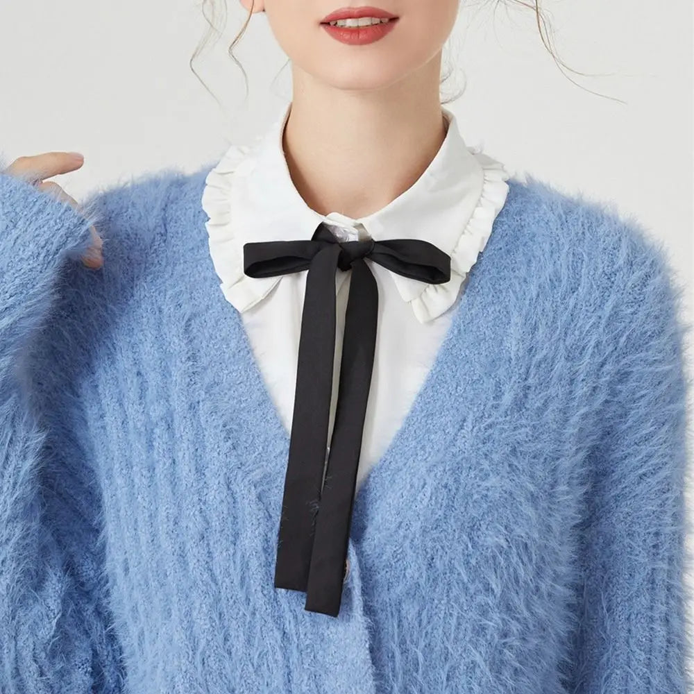 Shirt Women Cotton Fake Collar Classic Detachable Blouse Fashion False Collar Vintage