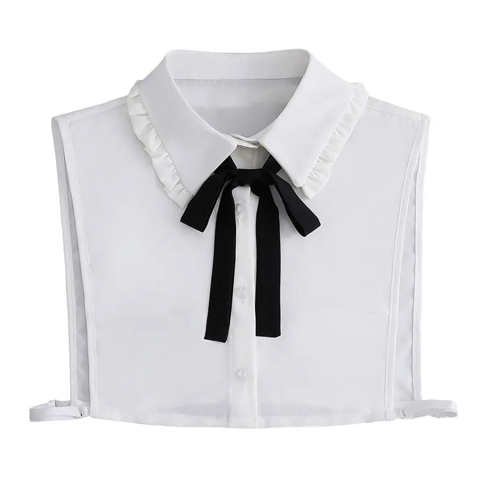 Shirt Women Cotton Fake Collar Classic Detachable Blouse Fashion False Collar Vintage