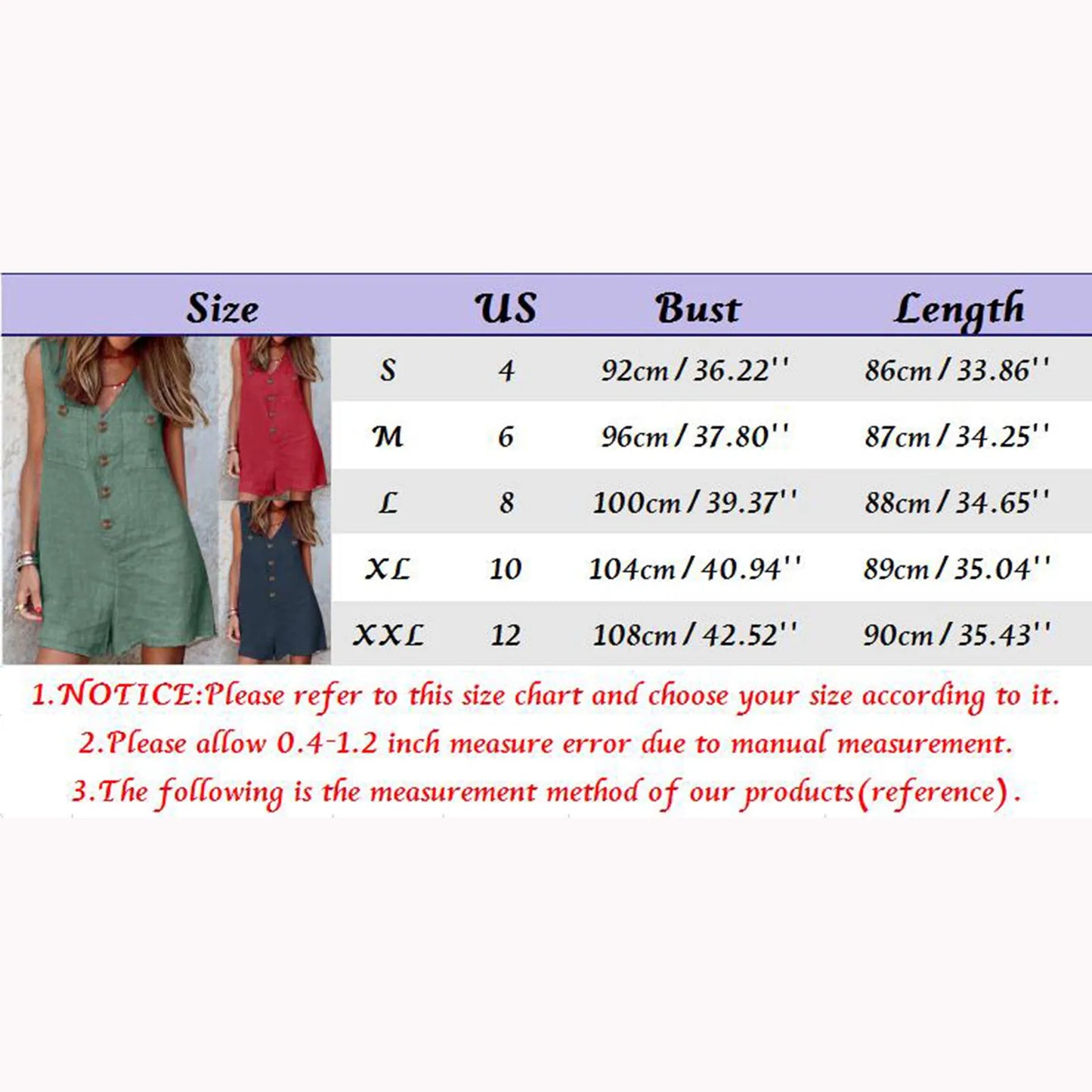 Rhombs for Women's Patchwork Button Front Jumpsuit Solid V Neck Romper Apparatus False Pretense Loose Shorts Jumpsuit Women